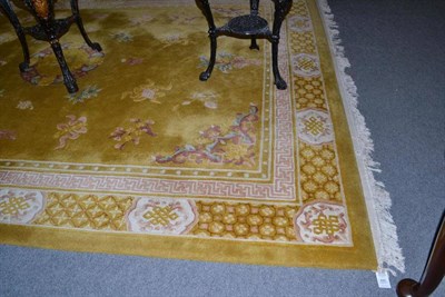 Lot 490 - A large Chinese wash woollen carpet