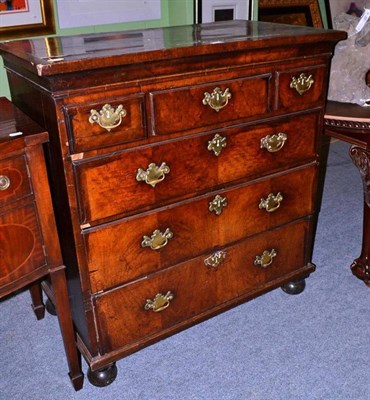 Lot 497 - A 19th century mahogany four height chest of drawers