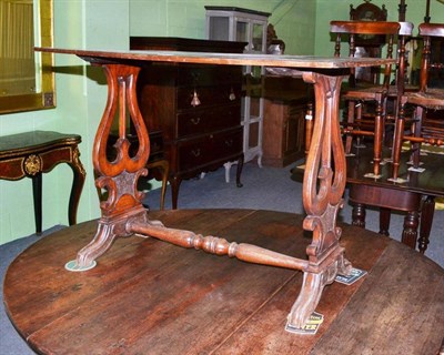 Lot 511 - A 19th century continental mahogany side table