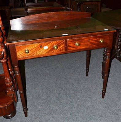 Lot 514 - 19th century mahogany two drawer washstand