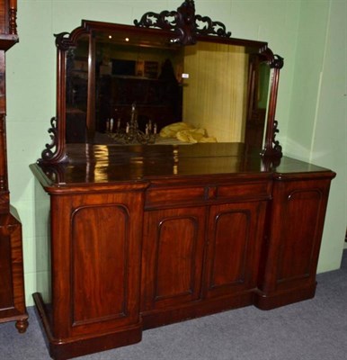 Lot 540 - A Victorian four door mirror-back sideboard