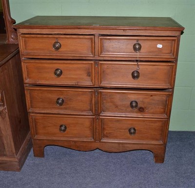 Lot 542 - A Victorian pine four height chest of drawers