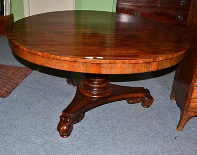 Lot 553 - Rosewood breakfast table