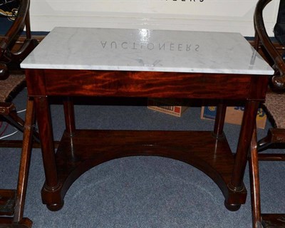 Lot 563 - A Victorian mahogany console table