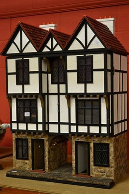 Lot 582 - Tudor style modern doll's house with furniture and accessories, made by M Jones 1997