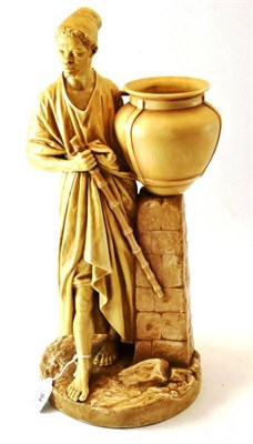 Lot 94 - A Royal Worcester Porcelain Figure of a Water Carrier, dated 1884, modelled by James Hadley,...