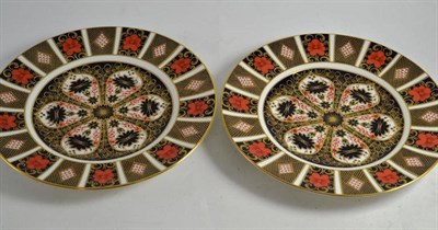 Lot 48 - Pair of Royal Crown Derby Imari plates