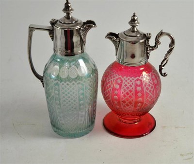 Lot 61 - Two small claret jugs