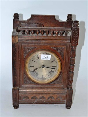 Lot 125 - A striking mantel clock, movement stamped W&H