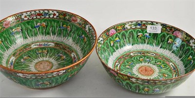 Lot 133 - Two Cantonese famille rose bowls