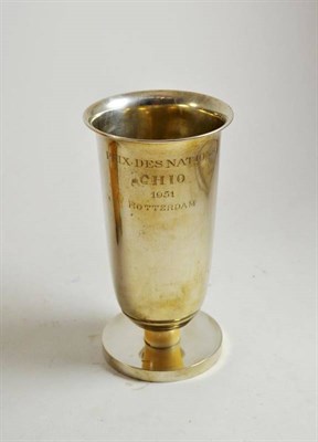 Lot 194 - A Continental white metal trophy cup