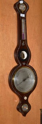 Lot 207 - Rosewood wheel barometer