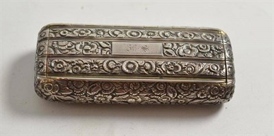 Lot 217 - A George IV silver snuff box, T Shaw 1826