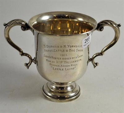 Lot 265 - A silver loving cup, London, 1909