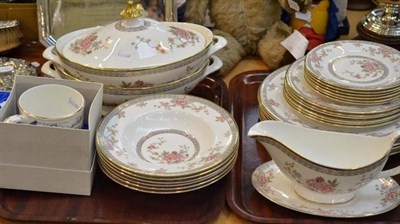 Lot 279 - Royal Doulton dinner service, two Coalport mugs and a Coalport plate