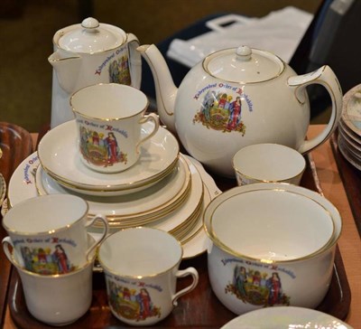 Lot 291 - Grafton china ";Ancient Order of Rechabites"; tea service