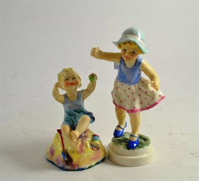 Lot 297 - Two Worcester china figures, Sabbath day