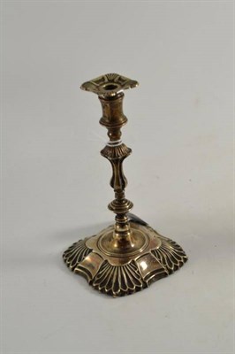 Lot 302 - A Victorian silver taperstick, London 1899, of typical form