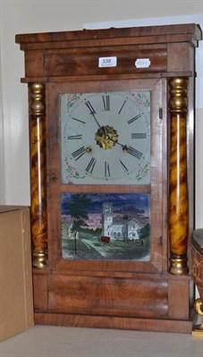 Lot 338 - An American shelf clock