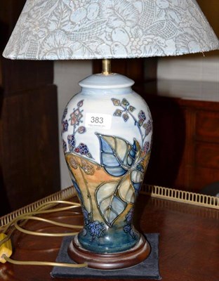 Lot 383 - Moorcroft lamp