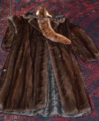 Lot 417 - Mink coat and a mink collar