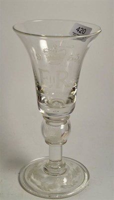 Lot 420 - Commemorative glass, Coronation 1957, Thomas Goode