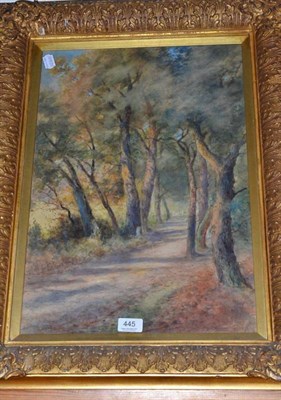 Lot 445 - Gilt gesso frame with watercolour