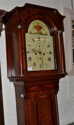 Lot 481 - An oak eight day longcase clock, Jas Barnes, Melton Mowbray