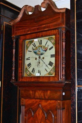 Lot 491 - A mahogany eight day longcase clock, Dumvile, Stockport