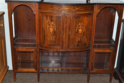 Lot 494 - An inlaid cabinet (a.f.)