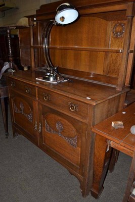 Lot 522 - An Arts & Crafts oak dresser