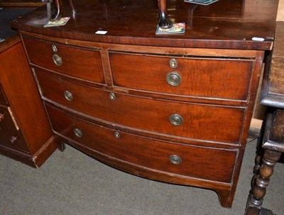 Lot 532 - Victorian bowfront chest of drawers