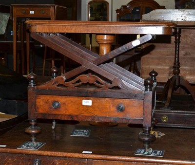 Lot 540 - A Victorian rosewood music Canterbury