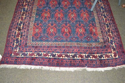 Lot 569 - Afshar rug South East Persia, the deep indigo field of heraldic motifs enclosed by multiple...