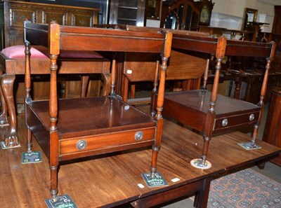 Lot 601 - Two mahogany bedside tables