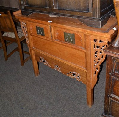 Lot 615 - Chinese side table