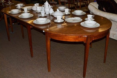 Lot 633 - Dining table (two D-ends and centre table)