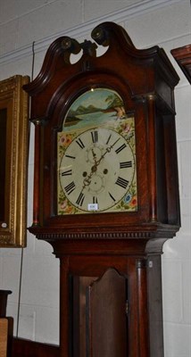 Lot 636 - An oak eight day longcase clock