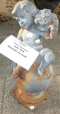 Lot 794 - Cherub on ball