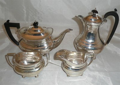 Lot 22 - Four piece Elkington & Co silver tea service