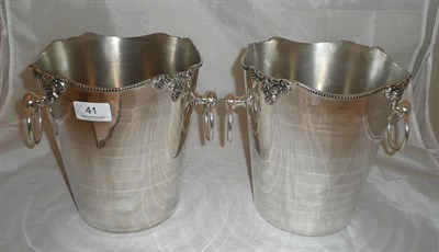 Lot 41 - Pair of wine coolers