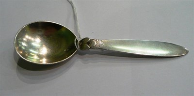 Lot 60 - A spoon by Georg Jensen, Sterling silver