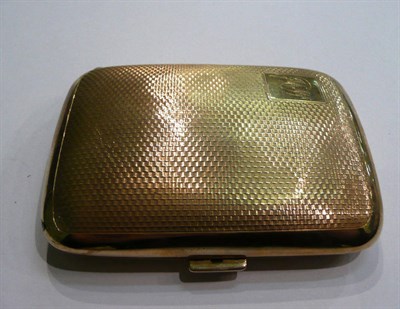 Lot 87 - A 9ct gold cigarette case