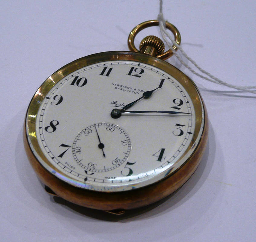 Lot 204 - A 9ct gold pocket watch