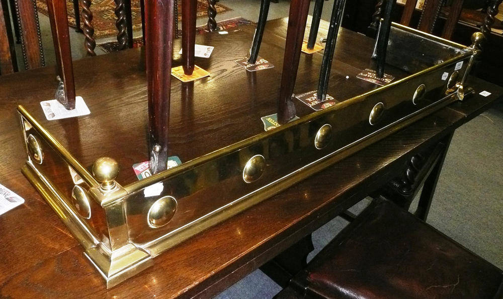 Lot 588 - Brass fender