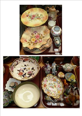 Lot 31 - Three trays of ceramics, including Carlton ware, part dessert set, Royal Doulton bowl, Beswick...