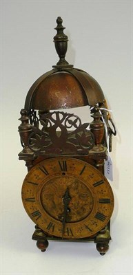 Lot 40 - Late 19th century French lantern clock