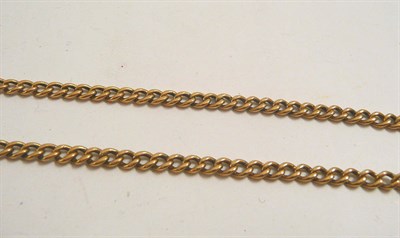 Lot 50 - A curb chain stamped '18'