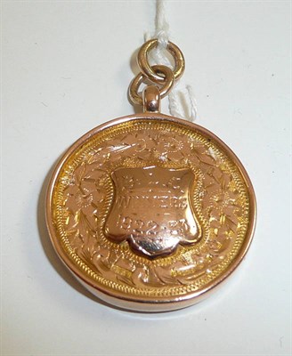 Lot 87 - A 9ct gold medal fob