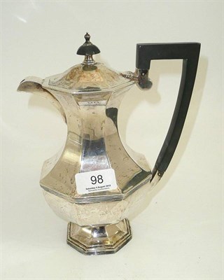 Lot 98 - A Walker & Hall silver coffee pot